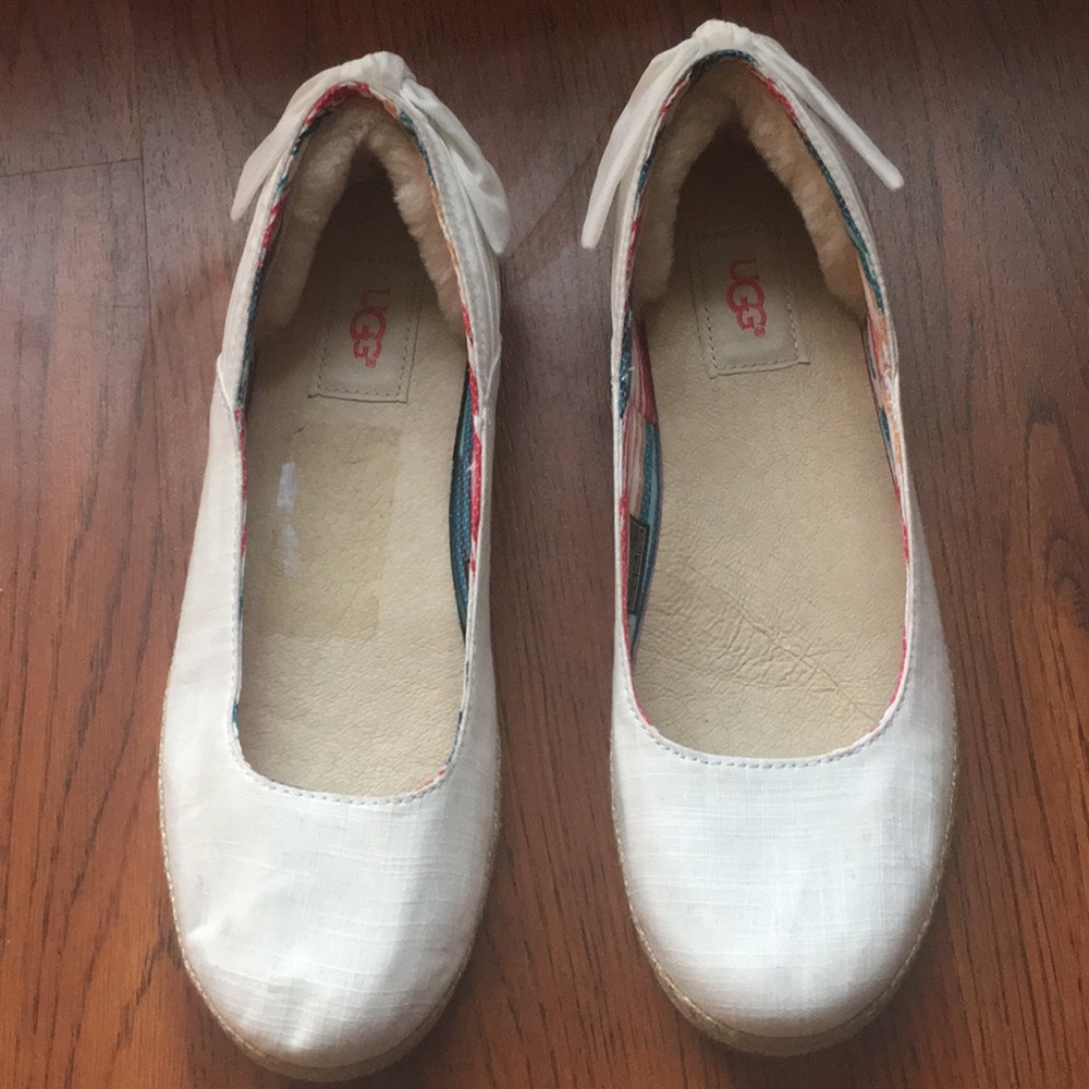 Ugh flats with lamb fur lining